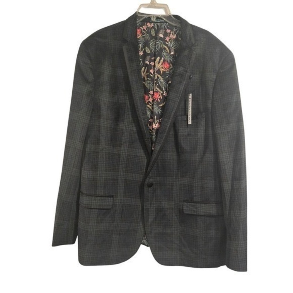 NWT Paisley & Gray Men's Slim Fit Plaid Blazer Sport Coat Jacket‎ 50REG